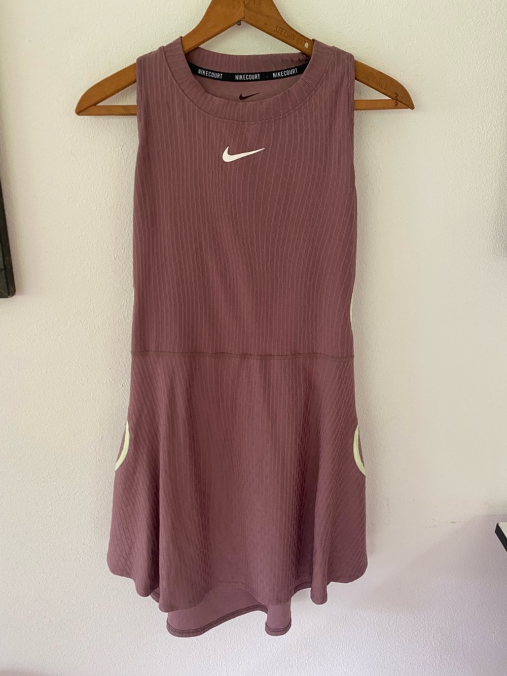 Nike Mauve Sleeveless Athletic Dress with White Swoosh